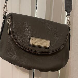 Marc by Marc Jacobs Mini Q Natasha Gray Pebbled Leather Crossbody